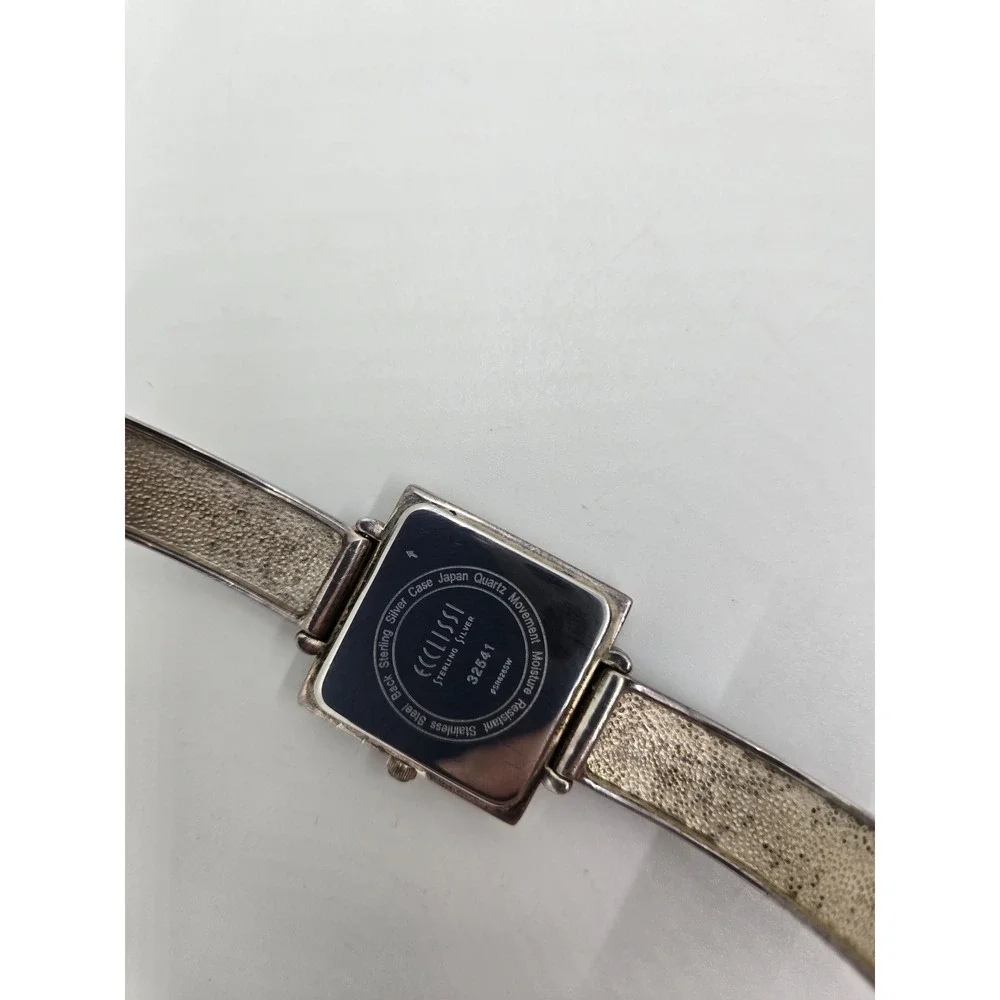 Ecclissi H126 Sterling Silver Gold Plated Bangle Watch Women's Quartz 925